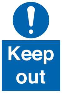 Keep out sign